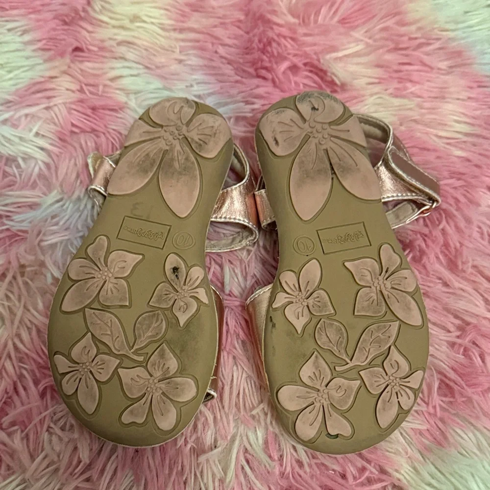 Self Esteem Metallic Pink Kids Sandals